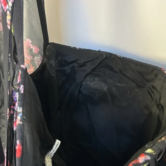 AMUR Beverly Top Sheer Long Sleeve Floral Black Corset Womens size Large - Picture 12 of 15